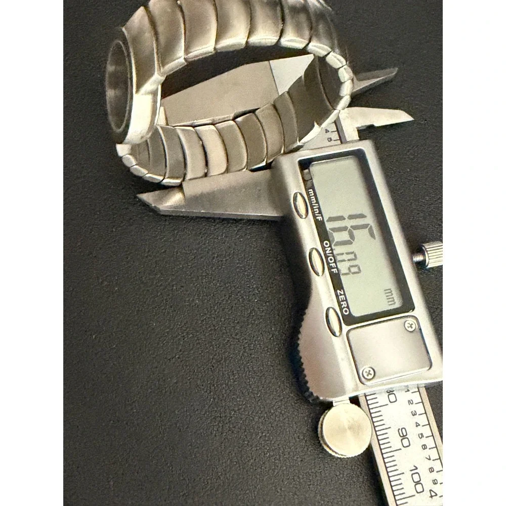 Kenneth Cole Watch Womens Silver Black Cuff Bangle